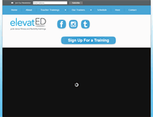 Tablet Screenshot of elevateducation.com